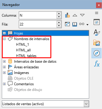 Navegador en el documento origen