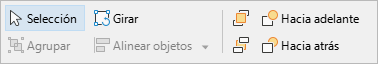Pestaña Disposición, opciones adicionales