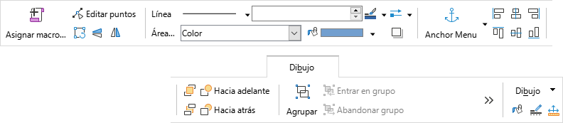 Pestaña Dibujo.