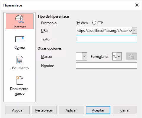 Diálogo Hiperenlace - Página Internet