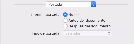 Panel Portada (macOS)