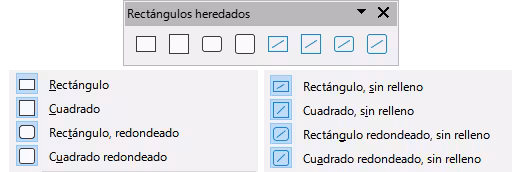 Rectángulos heredados