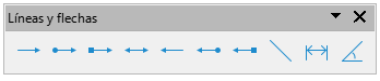 Paleta de herramientas Líneas y flechas