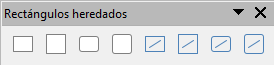 Barra de herramientas Rectángulos heredados