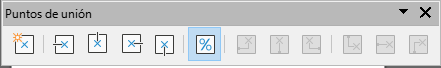 Barra de herramientas Puntos de unión
