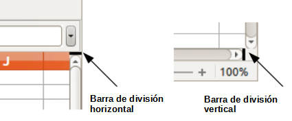Barras para dividir la ventana
