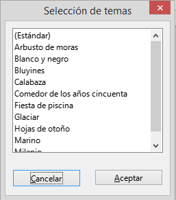 Selección de temas