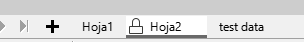Icono de que indica la protección de una hoja