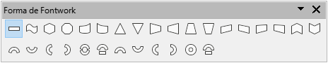 Paleta de herramientas Forma de Fontwork