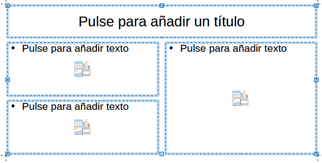 Diapositiva con cuadros de contenido