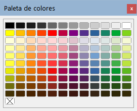 Paleta de colores