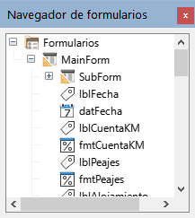 Navegador de formularios