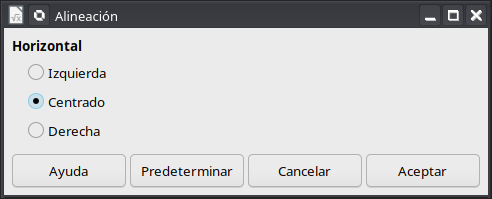 Diálogo Alineación