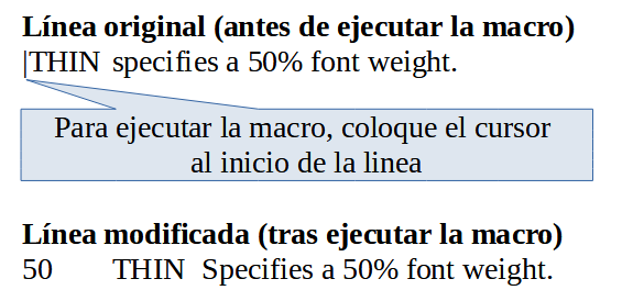 Resultado al ejecutar la macro