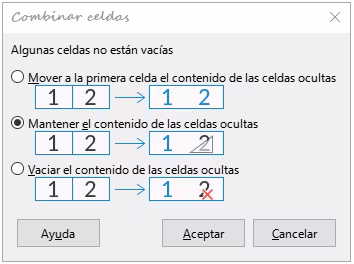 Combinar celdas