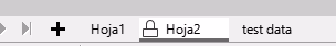 Icono de que indica la protección de una hoja