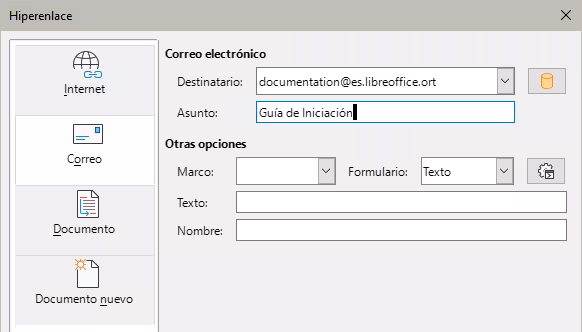 Diálogo Hiperenlace, Correo