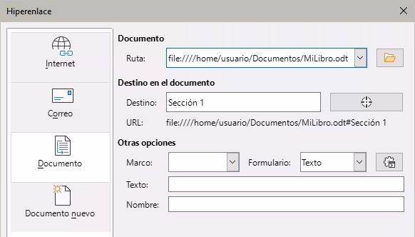 Diálogo Hiperenlace, Documento