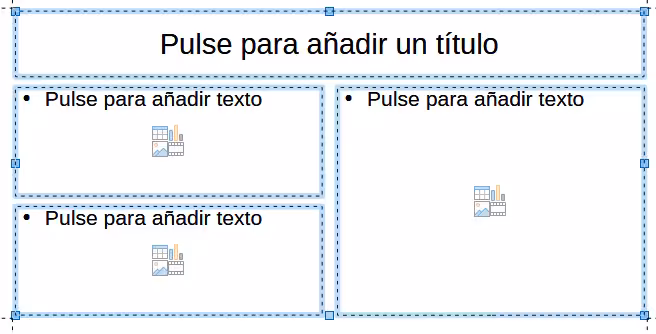 Diapositiva con cuadros de contenido