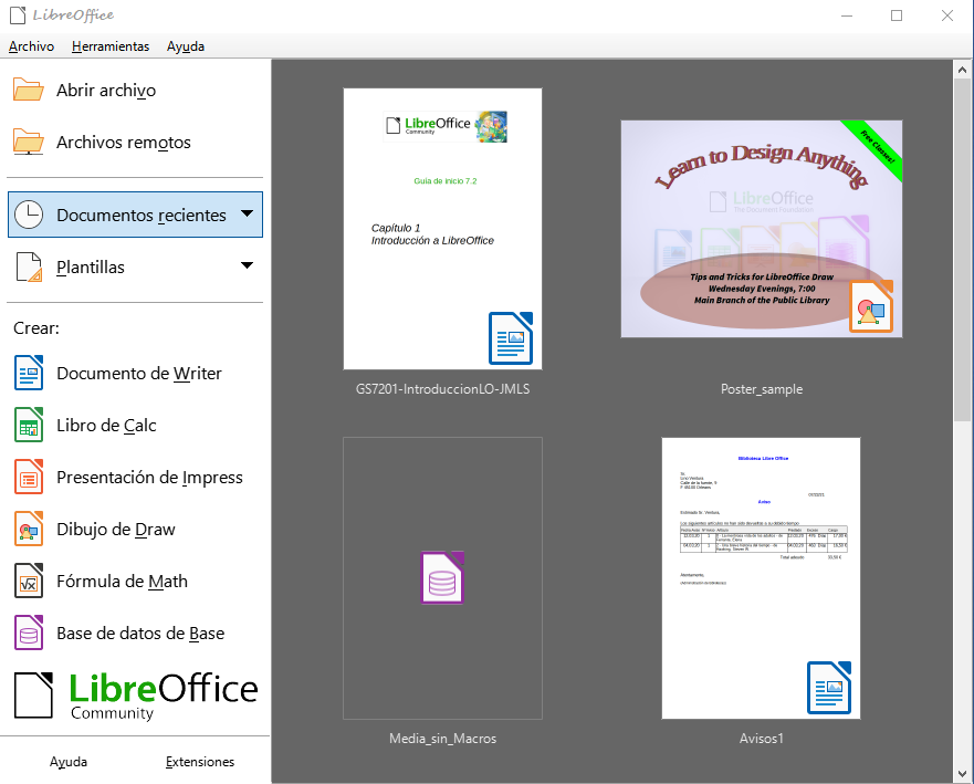 Capítulo 1 Introducción a LibreOffice