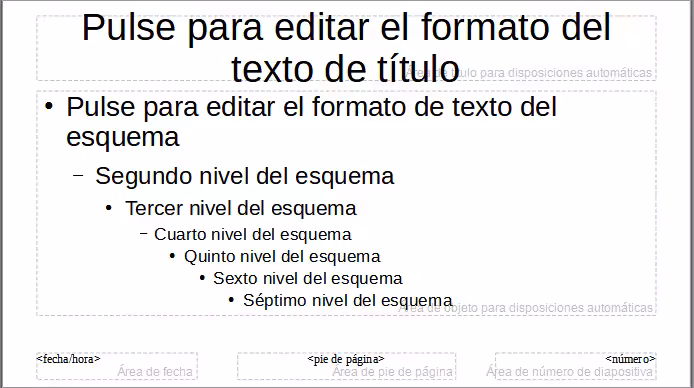 Patrón de diapositivas predeterminado (Vista de patrón)