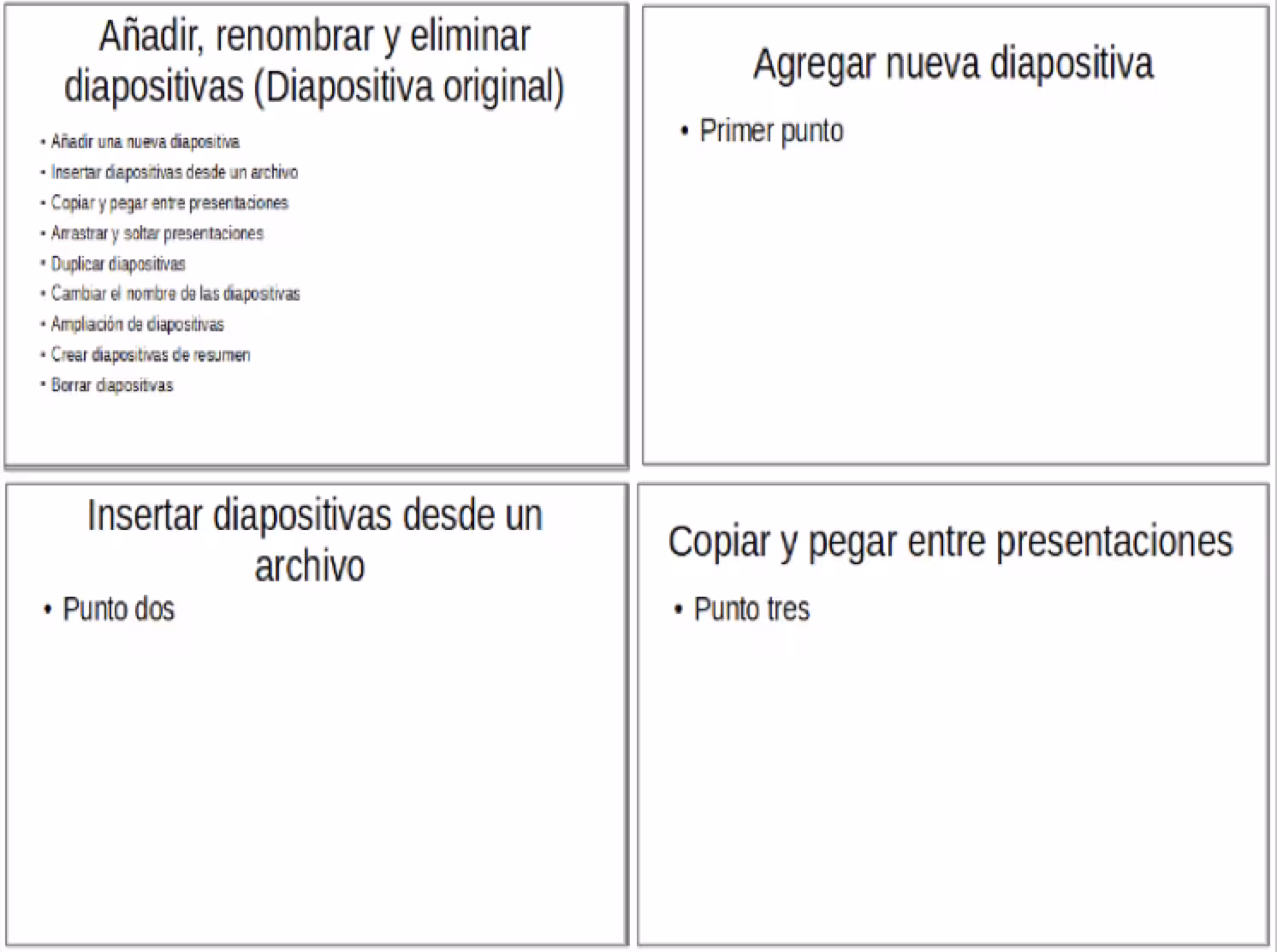Expansión de diapositivas