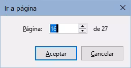 Diálogo Ir a página