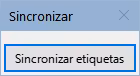 Botón Sincronizar etiquetas