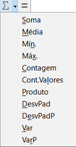 Lista suspensa Selecionar função