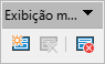 barra de ferramentas Exibição mestre