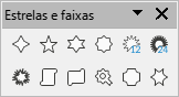 barra de ferramentas Estrelas e faixas