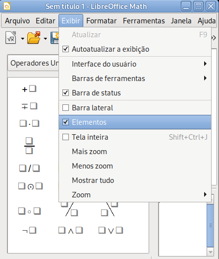 Habilitando a doca de Elementos