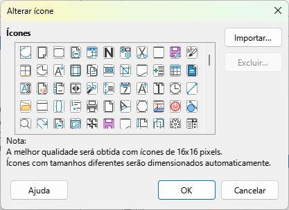 Caixa de diálogo Alterar ícone
