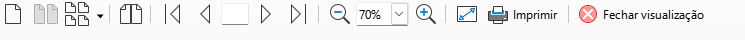 barra de ferramentas Visualizar impressão
