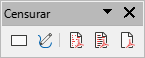 barra de ferramentas Censurar