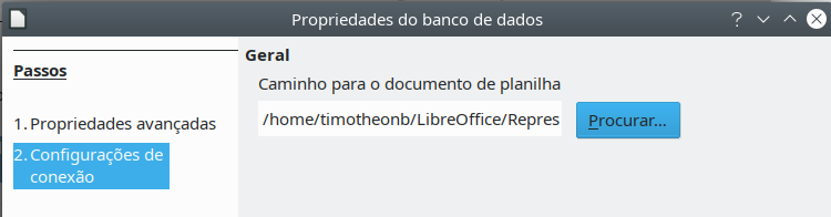 selecionar o documento de planilha