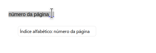 Encontrar o nome do campo para uma referência definida