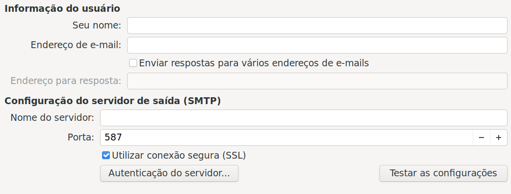 especificar as configurações para uso ao enviar cartas modelo mescladas por e-mail