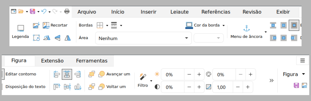 Interface de abas – Aba Figura